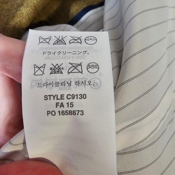 J Crew Blazer Womens Size 6 Wool Olive Green Corp Career Stretch Pockets J.Crew - Picture 9 of 15